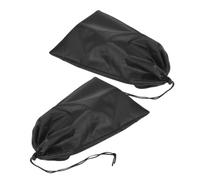 OKUMEYR Étuis en nylon noir pour cannes de marche, lot de 2, de protection pliable pour camping et randonnées, adapté aux seniors actifs, 30 x 18 cm