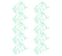 OKUMEYR Filet de Perfusion en Plastique 10 Pièces, Support Suspendu pour Flacons de Solution Saline 100 Ml, Couvercle Anti-Gouttes, pour Usage Infirmier en Milieu Hospitalier