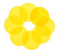 OKUMEYR Film Coloré pour Éclairage Au Coucher du Soleil, Feuilles De Gel pour Lumière D'ambiance, Compatible Projecteurs, Finition Lisse, Transmission Lumineuse, Lot de 10 pour Photograph