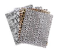 OKUMEYR Film de Transfert Thermique Léopard Pu 5 Feuilles Imperméable Facile à Découper pour Polyester et Chaussures pour Casquettes de Baseball et DIY