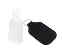 OKUMEYR Flacons Rechargeables 30ml Portables et Protections Lot de 8 Pièces Housses en Néoprène Noir pour Bouteille pour Voyage