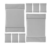 OKUMEYR Inserts Rembourrés pour Étui Appareil Photo 8 Unités 14 X 9 CM en Velours Gris Absorbant les Chocs, Séparateurs Modulables pour Compartiments Photo et Rangement Professionnel
