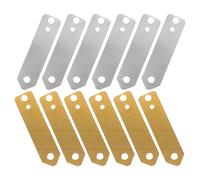 OKUMEYR Kit de 12 Bandes Anodiques Cuivre-zinc pour Expériences Scientifiques, Électroplacage et Batterie Fruits, Tiges de Zinc et Languettes de Soudure, Accessoires Pédagogiques