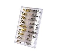 OKUMEYR Kit de Réparation Montre 140 Pièces Couronnes Étanches en Métal Tiges et Tubes de Montres Assortis Boîte Compartimentée pour Horlogers et Collectionneurs Outil Pratique et