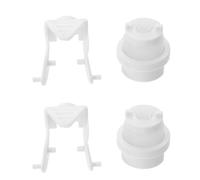 OKUMEYR Kit de Réparation pour Usage Hygiénique pour Presse-tube de Dentifrice Mural Installation Facile et Solide 2 Ensembles avec Pompe de Remplacement et Tige en Plastique Blanc
