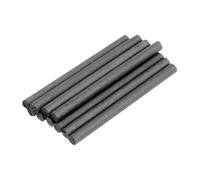 OKUMEYR Lot De 10 Tiges D'électrodes En Graphite Pratiques Pour Expériences De Physique Et D'électricité, Creusets Et Bâtons De Graphite Pour Écoles Et Laboratoires