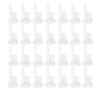 OKUMEYR Lot de 100 Bouchons Internes pour Flacons D'huiles Essentielles 18 Filets, Compte-gouttes en Plastique Étanche, Remplacement Compatible pour Bouteilles 5-100 Ml, Usage Personnel