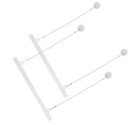 OKUMEYR Lot de 2 Barres Suspendre pour Affiches 50 Cm en Pvc, Cintre Mural pour Cadre Plastique, Outil de Fixation pour Décoration Commerciale et Affichage Publicitaire en Magasin