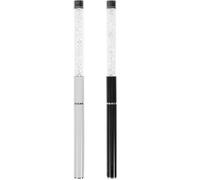 OKUMEYR Lot de 2 Brosses à Cils en Fibres Artificielles Strass, Peigne à Cils Sûr et Professionnel pour Salons de Beauté et Voyages
