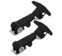 OKUMEYR Lot de 2 Loquets de Capot en Acier Inoxydable Amortisseur en Caoutchouc Élastique, Poignée en T, Étanchéité Renforcée pour Boîte à Outils, Glacière et Usage Industriel,