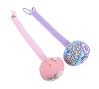 OKUMEYR Lot de 2 Marteaux de Massage Manuel en Absinthe, 31 Cm, Couleurs Pêche et Violet, Bâtons de Massage Portables pour Corps, Détente Musculaire, Usage Bureau et Voyage