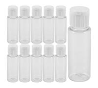 OKUMEYR Lot de 20 Flacons de Voyage en Plastique de 35 Ml, Distributeurs Rechargeables et Étanches pour Lotion et Soins Capillaires, Maison Aventures
