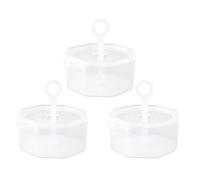 OKUMEYR Lot de 3 Mousseurs pour Visage en Pp Transparent, Faciles à Nettoyer Crochet pour Aération, pour Créer une Mousse Fine et Délicate Quotidien
