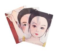 OKUMEYR Lot de 3 Planches Réutilisables pour Peinture Visage en Plastique Modèles Colorés Réalistes, Faciles à Nettoyer, pour Cours D'art et Fêtes à Thème
