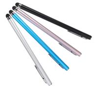 OKUMEYR Lot de 4 Stylets Capacitifs pour Écran Tactile Haute Sensibilité et Toucher Confortable, Stylo en Métal et Plastique pour Tablette et Téléphone Portable