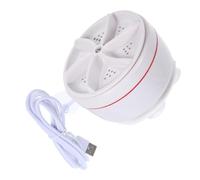 OKUMEYR Machine à Laver Portable Pliable Mini 1,5 Kg En Pp Blanc, Laveuse Ultrasonique Compacte Pour Chaussettes Et Sous-vêtements En Voyage, Usage Scolaire Et Professionnel