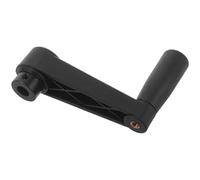 OKUMEYR Manivelle de Générateur avec Poignée Cylindrique Ergonomique en Plastique Noir, Trou Rond de 10 Mm, Design à Échange Rapide pour Machine de Fraisage et Camping