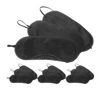 OKUMEYR Masques Yeux en Tissu Noir Confortables et Polyvalents Lot de 12 avec Sangle Élastique Réglable pour Jeux de Société et Réunions Familiales