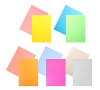OKUMEYR Matériau Clair et Lisse Thermorétractables 10 Feuilles Colorées pour Porte-clés Résistant Après Rétrécissement Thermique, pour Loisirs Créatifs et Cours D'art