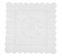 OKUMEYR Nappe Carrée En Dentelle Pour Électroménager Pour Grille- Machine À - Tv Dentelle Blanche 90 X 90 Cm
