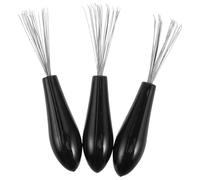 OKUMEYR Nettoyeur de Brosses à Cheveux Mini 3 Pièces Noir Outil Multifonction pour Enlever Poils et Poussière Léger et Portable Adapté Nettoyage de Brosses à Coussin pour Usage