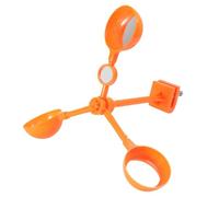 OKUMEYR Outil Automne Décoration de Bannissement des Oiseaux Moulin à Vent en Abs Orange sans Danger Accessoire Maison et Décoration pour Jardin