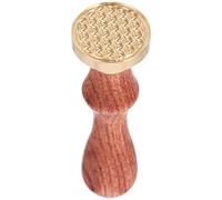 OKUMEYR Outil de Pressage pour Fard à Paupières Tampon Cosmétique Transparent Joint Tridimensionnel, Manche en Bois Naturel, 1 Pièce pour Blush DIY et Poudre Pressée, Fixation Précise