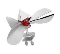 OKUMEYR Outil Oiseau Moulinet modélisation d'éoliennes argenté en Acier Inoxydable et ABS avec réflexion Optique pour fermes