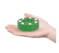 OKUMEYR Palet de Hockey de Jeu, Palets de Hockey d'intérieur, en PP Vert, 1 pièce, Accessoire d'entraînement au Jeu, Glisse à Faible Friction, pour Terrain en Bois, Association