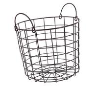 OKUMEYR Panier À Linge Design Avec Poignée En Fil De Fer Rangement Pour La Maison Capacité Pour Vêtements Livres Articles Divers Café
