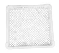 OKUMEYR Panier De Fruits De Mer En Plastique Léger Blanc 370x350x60 Mm Panier De Séchage à L'air Courtyard Pour Congélation Et Stockage Alimentaire Réutilisable