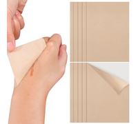 OKUMEYR Patch Autocollant Beige pour Tatouages et Cicatrices, Ruban Adhésif Auto-adhésif Réutilisable en Tissu Non Tissé, Lot de 10 Pièces pour Dissimulation sur Peau