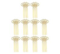 OKUMEYR Peignes à Cheveux Accessoires Élégants et Faciles à Porter 10pcs en Métal Or Décoration Délicate pour Femmes et Filles pour Usage Quotidien et Dîners