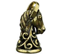 OKUMEYR Pendentif Cheval en Laiton Vintage Or, Décoration Rétro Soi-même, Accessoire Chic et Solide pour Embellissement de Paquet ou Porte-clés