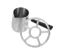 OKUMEYR Petit Pot De Fusion Multifonction 350ml En Acier Inoxydable 304 Bec Verseur Pour Chauffer Beurre Et Lait, Compact Et Polyvalent, Usage La Cuisine Domestique Support Inclus