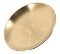 OKUMEYR Plateau Autel Pentagramme Métal pour Bijoux Présentoir Élégant pour Colliers Bracelets et Bagues Organisateur Compact pour Chambre et Bureau Accessoire Rituel Wicca