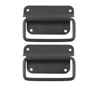 OKUMEYR Poignée Pliante en Acier Inoxydable 2 Pcs, Poignée de Traction Repliable pour Boîte à Outils, Valise, Tiroir, Robuste, Résistante la Déformation la Corrosion, Usage