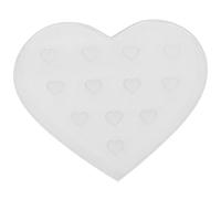 OKUMEYR Porte-cils Verre Forme de Cœur Transparent Plateau Support pour Extension de Cils Emplacements Accessoire pour Salon de Beauté