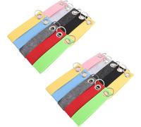 OKUMEYR Porte-clés en Feutrine à Fabriquer Soi-même 20pcs Métal, Personnalisables, pour DIY et Présents D'anniversaire