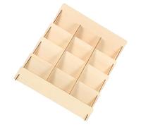 OKUMEYR Présentoir Facile à Monter pour Cartes de Vœux en Bois Naturel à 4 Niveaux Optimisant l'espace pour Galeries d'art et Librairies