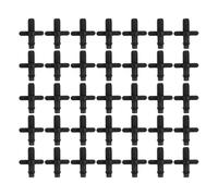 OKUMEYR Raccords de Tuyau D'irrigation Goutte à Goutte Assemblage Sécurisé Anti-Fuite 100 Pièces en PP pour Tube 4/7mm pour Jardinage en Serrage et Plates-Bandes