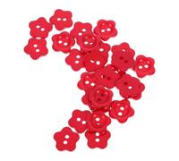 OKUMEYR Résistants Toucher Agréable 20 Pièces Rouge de Fleur Boutons en Résine pour Manteaux et Pulls Garçon et Filles pour Couture et Loisirs Créatifs