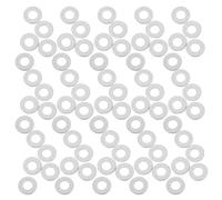 OKUMEYR Rondelles Plates en Métal Argenté Accessoires Solide Support Stable 200 Pièces pour Lunettes sans Monture pour Réparation et Entretien de Lunettes
