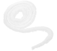 OKUMEYR Ruban en Fourrure Artificielle Blanche, 5cm, 6m pour Noël | Texture Fine, Toucher Confortable, Projet Décoratif Festif, Aspect Duveteux Chic et Classique