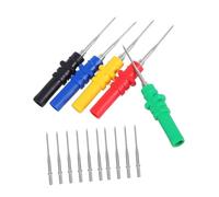 OKUMEYR Set de Sondes Multimeter à Pointe Perçante Isolante Kit de Test Non Destructif avec Sondes à Aiguille Rechange Noir et Rouge pour Réparation Électronique Mesures Précises et