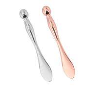 OKUMEYR Spatule à Masque et Bâtonnet de Massage pour Visage en Alliage de Zinc 2 Pièces, Réduit les Problèmes de Peau des Yeux et Applique le Soin Contour des Yeux Efficacement