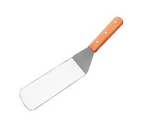 OKUMEYR Spatule De Barbecue Acier Inoxydable Avec Poignée Bois Ustensile Pour Cuisson De Steak Poisson Pancakes Et Plus