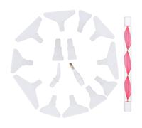 OKUMEYR Stylo à Pointe Perforatrice Diamantée Rouge Ensemble 3-15 Diamants Outil Flexible et Solide pour Peinture au Diamant Accessoires de Bricolage Artistique Kit Création Mosaïque