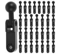 OKUMEYR Support de Microphone Sphérique en Plastique Noir, 30 Pièces, Ajustement Flexible et Stabilité Garantie pour Configurations de Microphone de Bureau et Réunions en Ligne