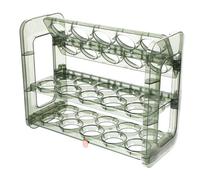 OKUMEYR support de stockage d'oeufs empileur porte organisateurs plateau d'oeufs de réfrigérateur egg holder egg rack support organisateur d'oeufs Réfrigérateur à œufs Plastique Green